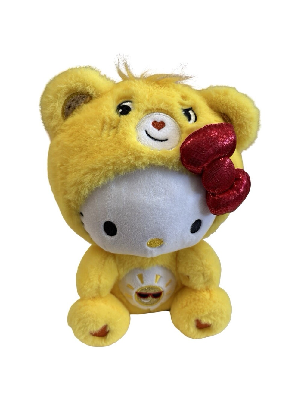 Hello Kitty x Care Bears Funshine Bear Plush Stuffed Animal Yellow 2024